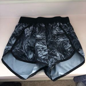 GREY AND BLACK CHAMPION ATHLETIC SHORTS